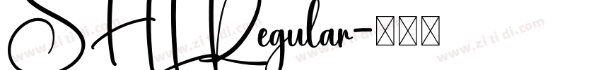 SHL Regular字体转换